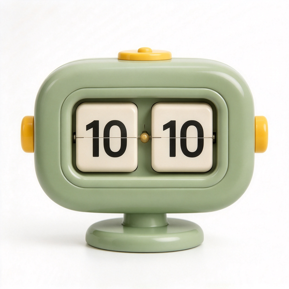Sage Green Flip Desk Clock