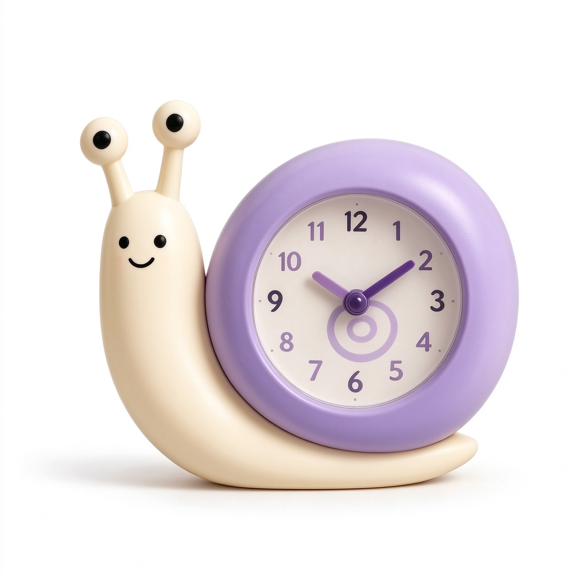 Purple Snail Shaped Desk Clock