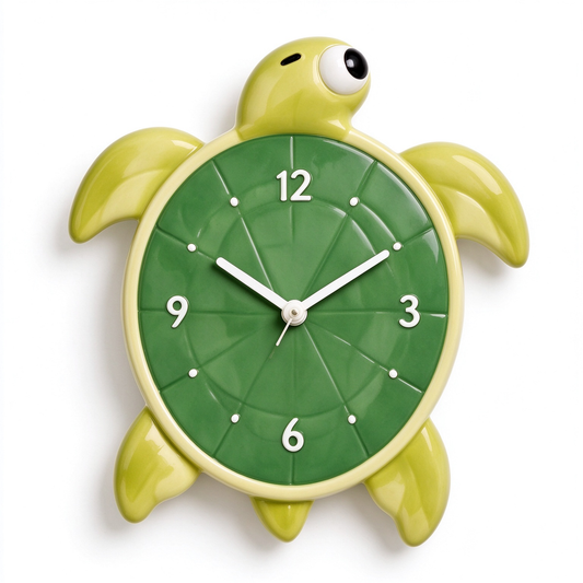 Cute Green Sea Turtle Wall Clock