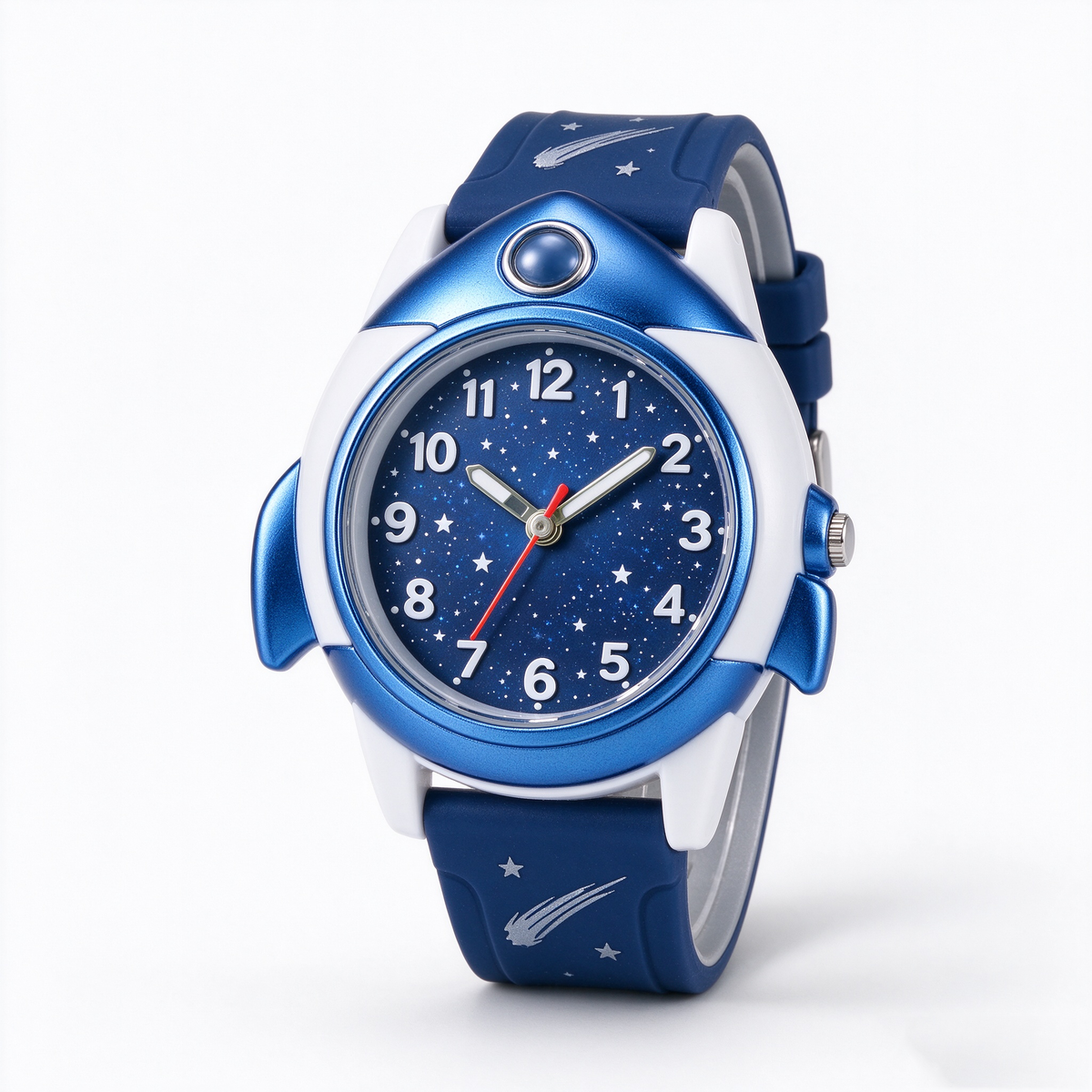 Blue Space Rocket Kids Watch